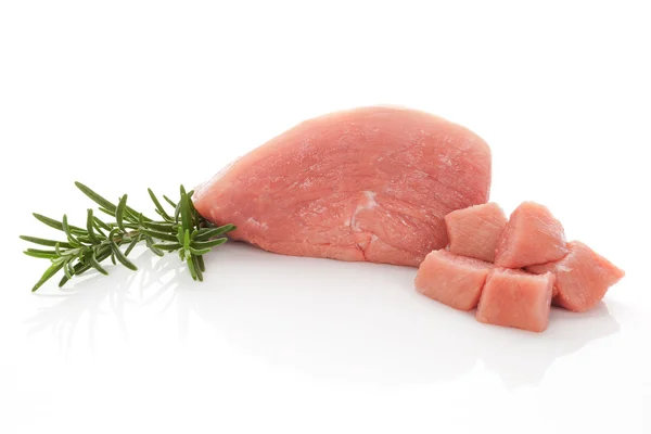 Raw pork meat isolated. — Stock Photo, Image