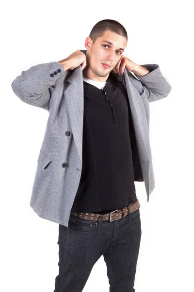 Young male fashion model posing. — Stock Photo, Image