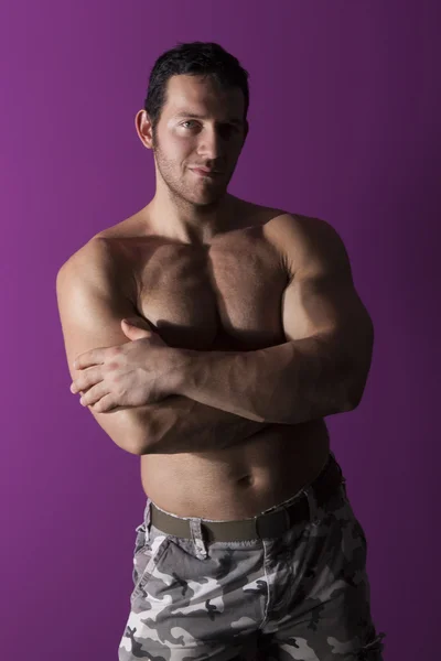 Sexy bodybuilder. — Stockfoto