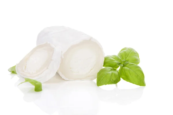 Delicious goat cheese isolated. — Stock Photo, Image