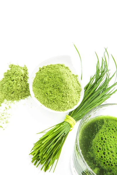 Green natural food supplements. — Stock Photo, Image