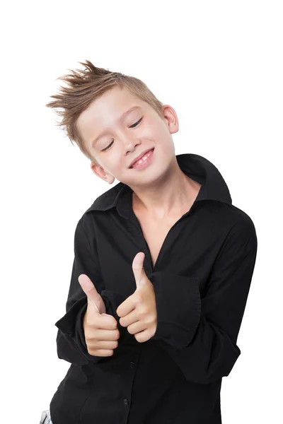 Boy showing thumbs up. — Stock Photo, Image