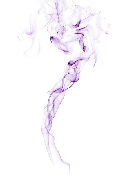 Purple smoke isolated on white. — Stock Photo, Image