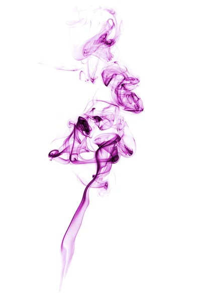 Purple smoke over white. — Stock Photo, Image