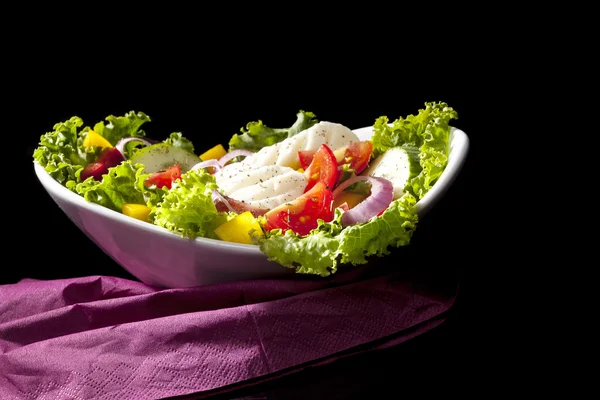 Luxe kleurrijke salade. — Stockfoto