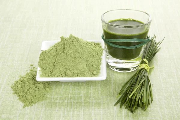 Green food supplements. — Stock Photo, Image