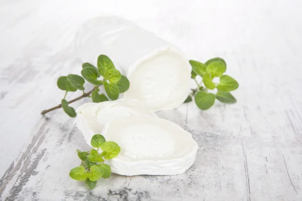 Luxuriöser Ziegenkäse Hintergrund. — Stockfoto