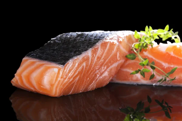 Carne de salmón. —  Fotos de Stock