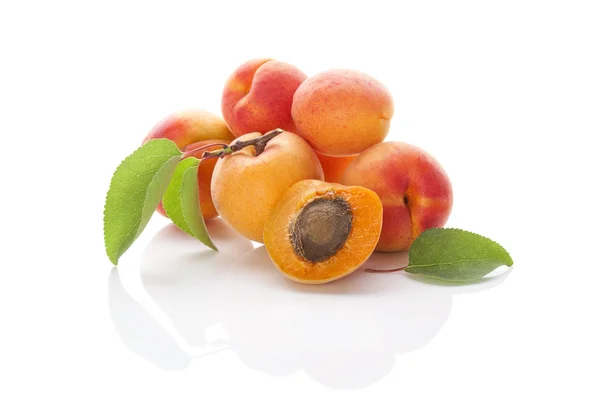 Спелые абрикосы . — стоковое фото