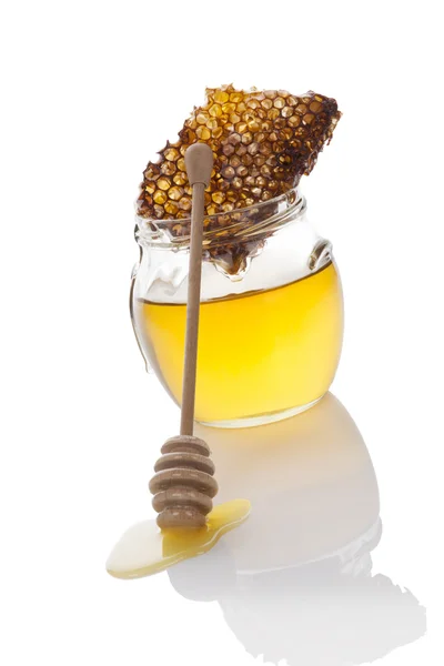 Miel de abeja ecológica . — Foto de Stock