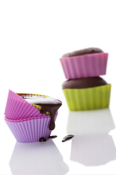 Herstellung von Cupcakes. — Stockfoto