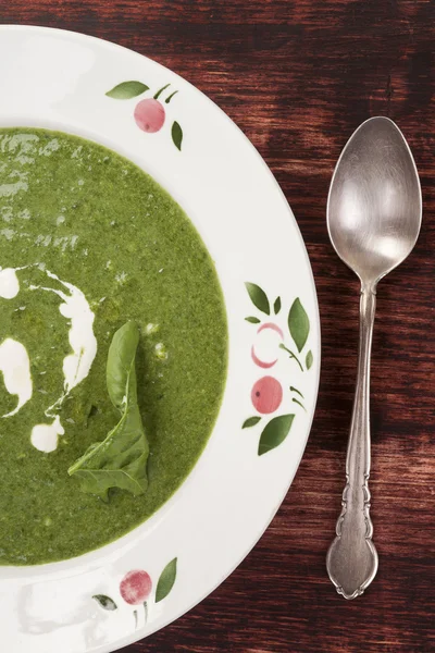 Sopa de espinacas . — Foto de Stock