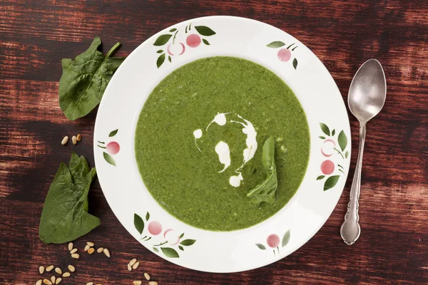 Sopa de espinacas . — Foto de Stock