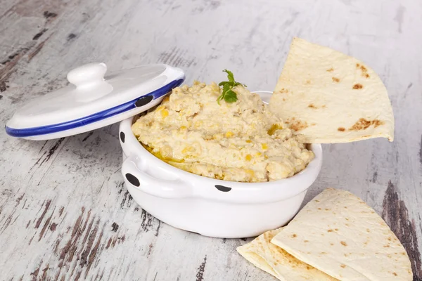 Hummus. — Foto Stock