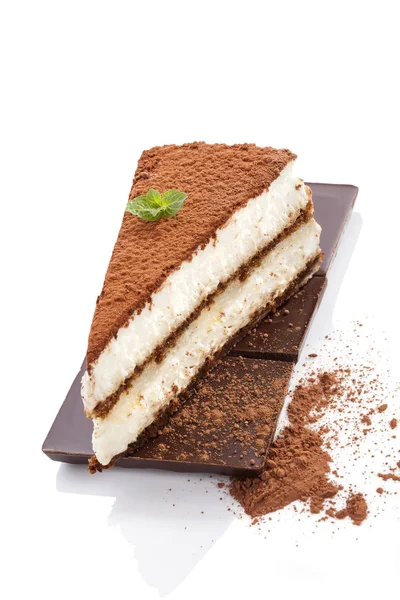 Heerlijke tiramisu dessert. — Stockfoto