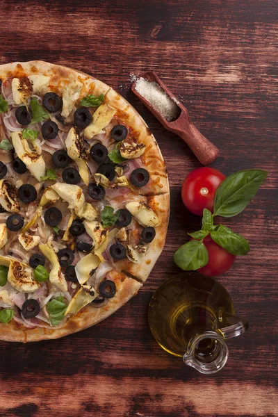 Deliziosa pizza . — Foto Stock