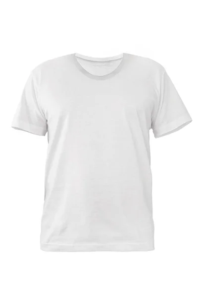 White Shirt Mockup Isolated White Background Clipping Path — Stock Photo, Image