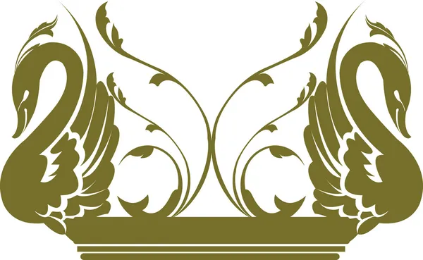 kuğular dekore edilmiş