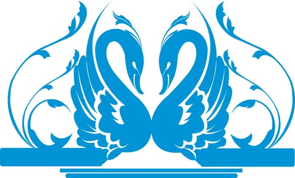 kuğular dekore edilmiş