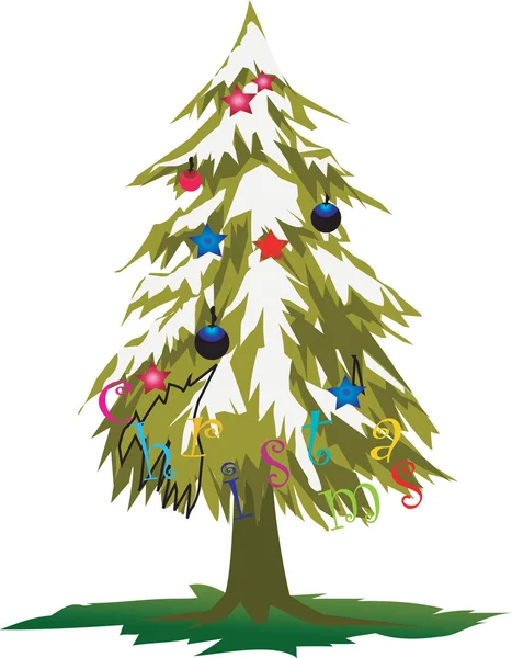 Christmas tree. — Stock Vector