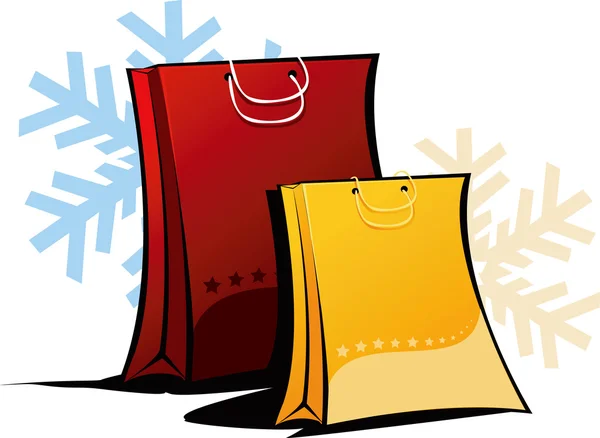 Two shopping bags — Stock Vector