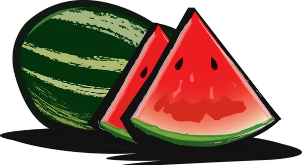 Vannmelon – stockvektor