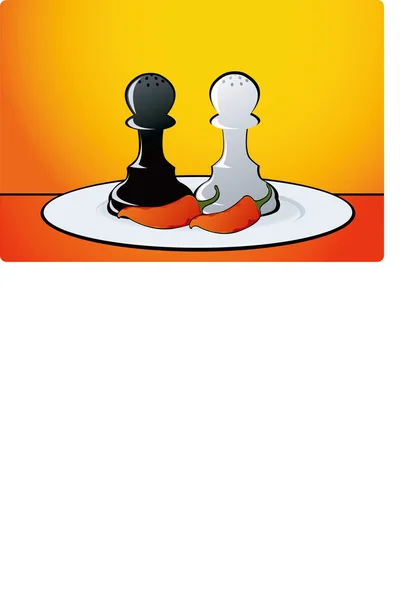 Pions d'échecs — Image vectorielle