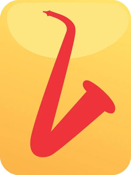 Saxofon — Stock vektor