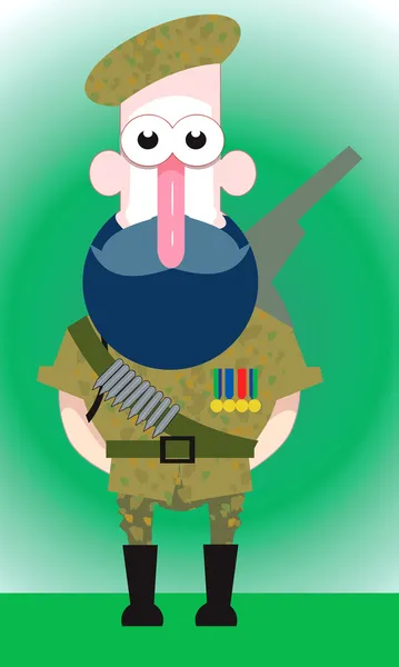 Militar. — Vector de stock