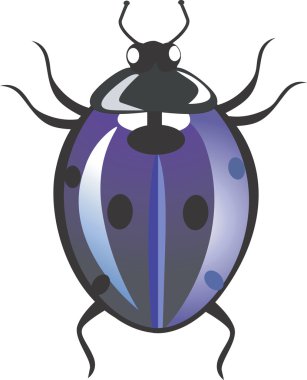 Spotted beetle clipart