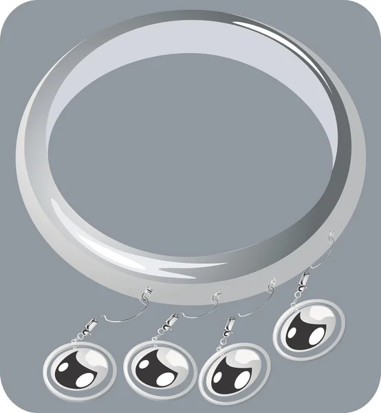 Bracelet argent — Image vectorielle