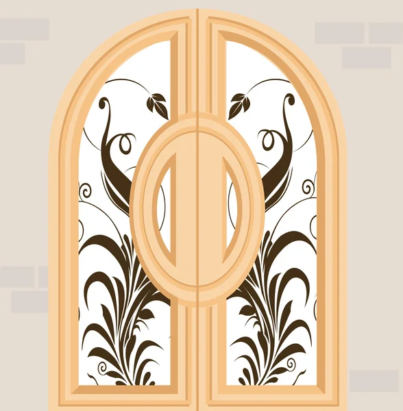 Puerta fabricada — Archivo Imágenes Vectoriales