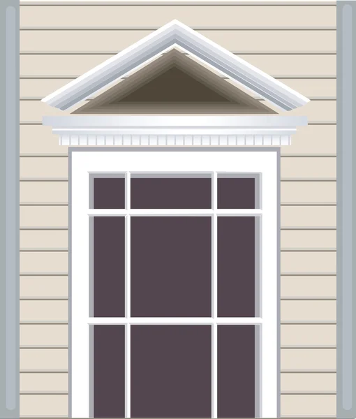 Ventana de pared fabricada — Vector de stock