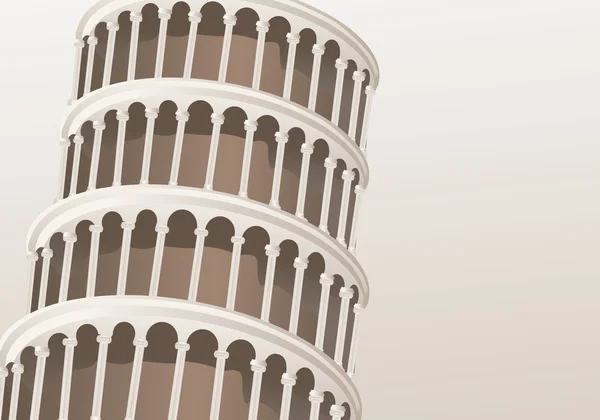 Torre de Pisa — Vector de stock