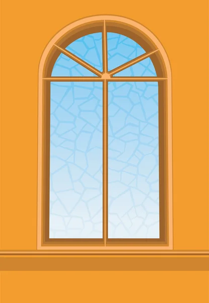 Decorated window — Stock Vector