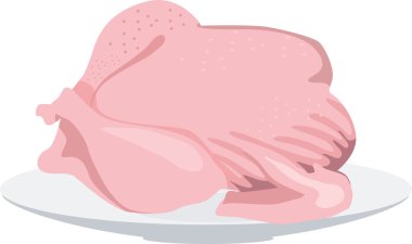 bir plat içinde pişmiş tavuk