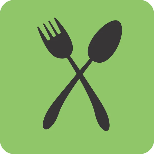 Cuillère et fourchette Cuillère et fourchette — Image vectorielle