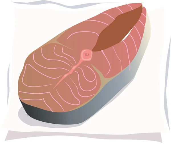 Pieza de pescado — Archivo Imágenes Vectoriales