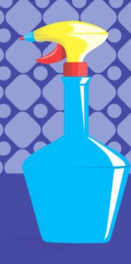 sprey şişe sıvı ile