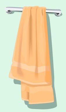 havlu bir askı içinde