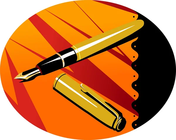 Перьевая ручка — стоковый вектор