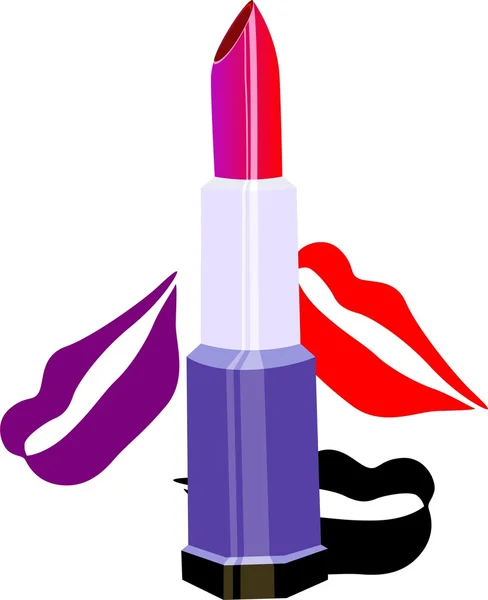 Lipstick red — Stock Vector