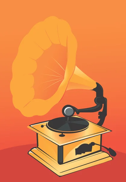 Gramophone — Stock Vector