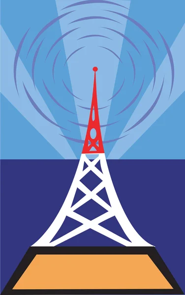 Torre de antena — Vetor de Stock