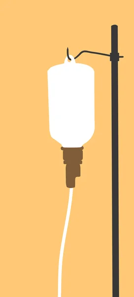 Druppelflesje in standaard — Stockvector