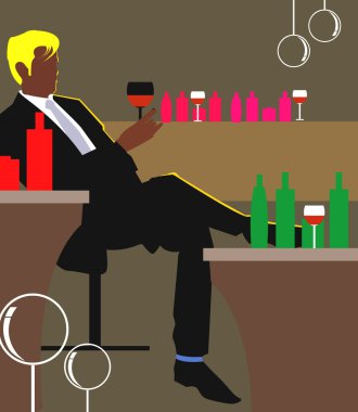 Man and wine