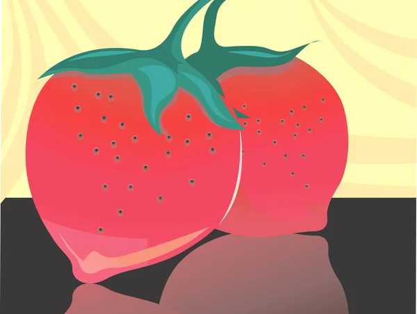 Jordbær – stockvektor