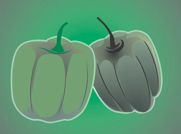 Capsicum vert — Image vectorielle