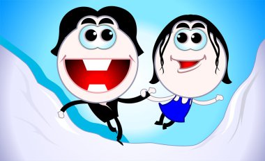 Çift bir vadi boyunca gidiş