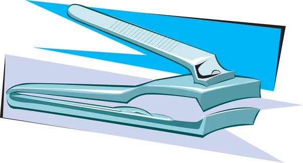 Metallic nail cutter — Stock Vector